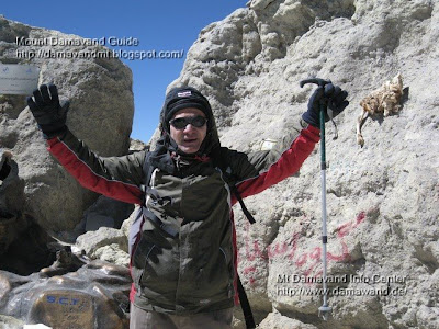 Ardeshir Soltani 1oo th Climb to Mount Damavand 30 Sep 2008 